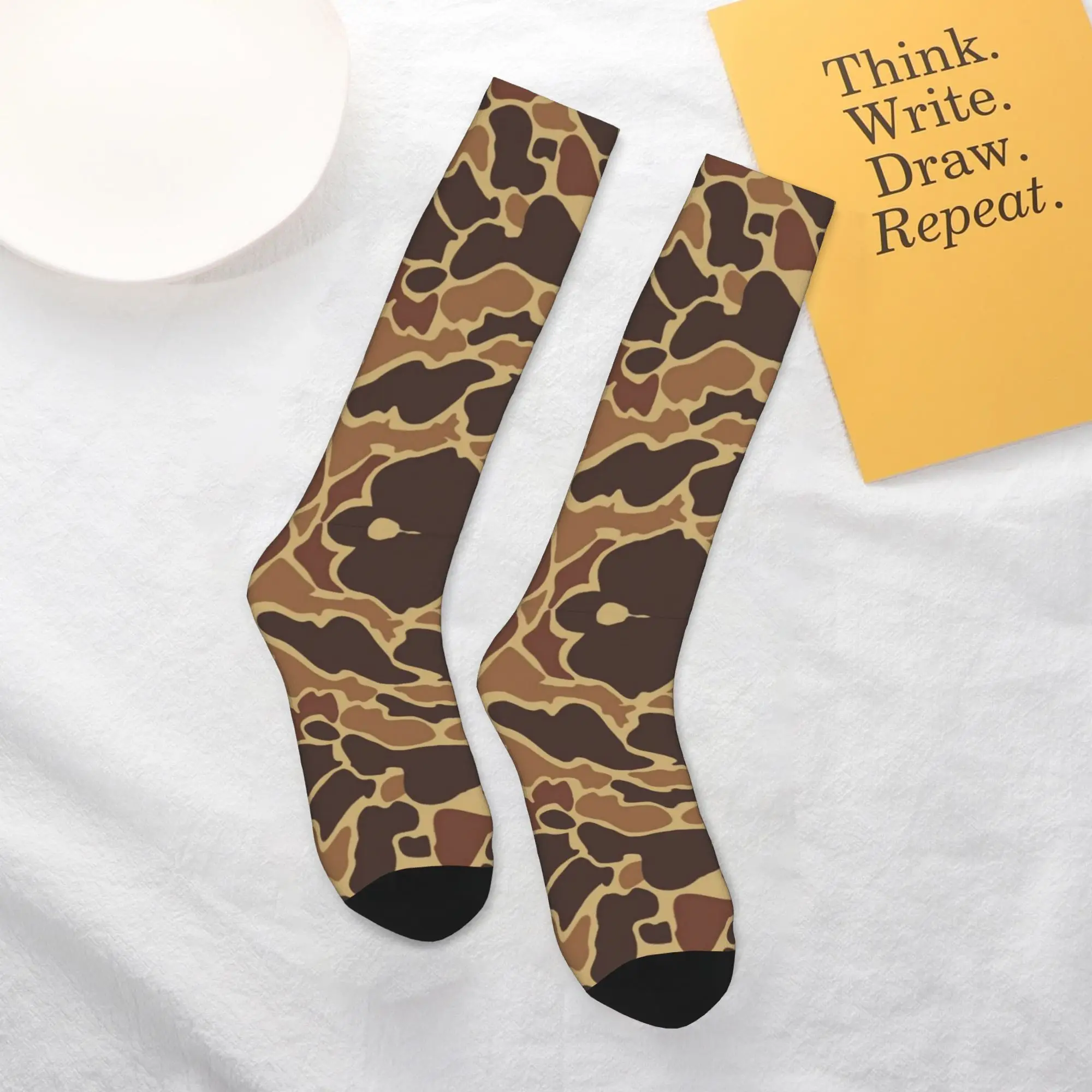 

All Seasons Crew Stockings Duck Camo Socks Harajuku Fashion Hip Hop Long Socks Accessories for Men Women Gifts