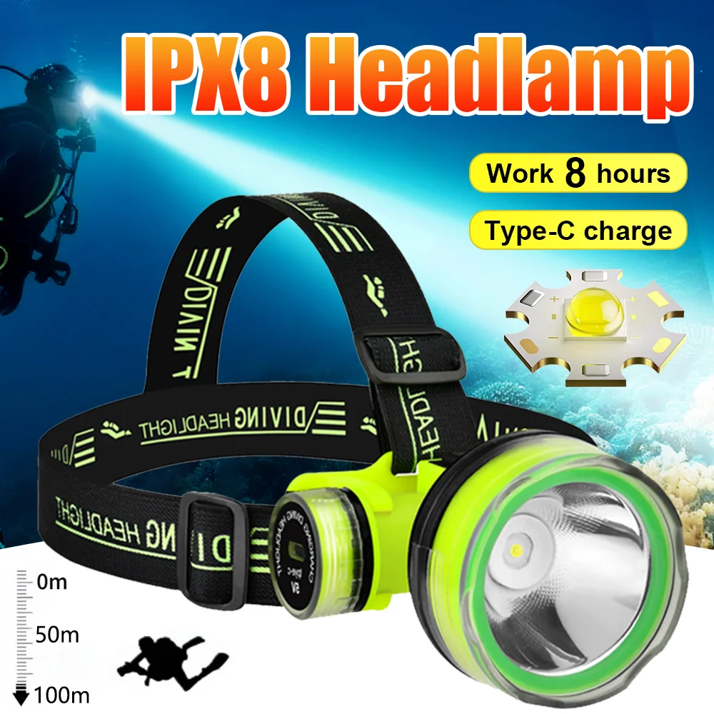 lanterna-de-mergulho-recarregavel-led-profissional-ipx8-a-prova-d'Agua-subaquatica-com-luz-forte-e-submersivel