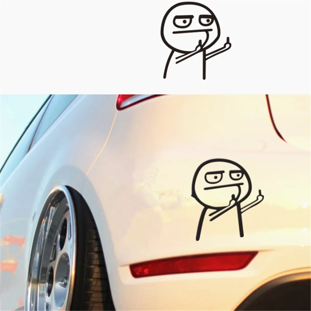 سيارة الكرتون JDM مضحك الأوسط ملصق لمرسيدس بنز C-CLASS 2007 1993 A E 2009 2002 2004 1997 #4