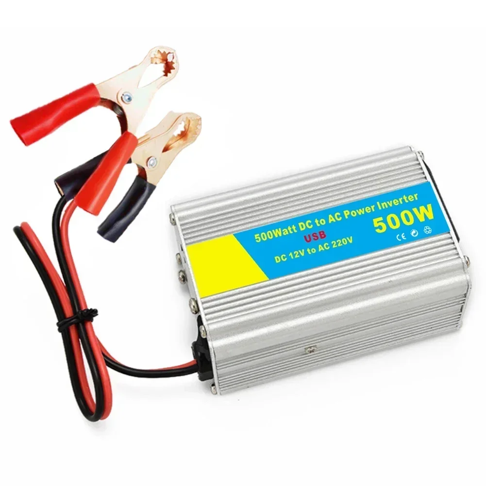 500W Power Car Inverter Car Inverter Car Inverter DC 12V To AC 220V Inverter With 2 Universal Sockets Universal