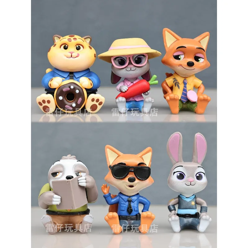 ซีรีส์ใหม่ ซูโทเปีย กล่องสุ่มฟิกเกอร์นั่งได้ น่ารัก จูดิธ นิค แฟลช ฟินนิค ของตกแต่งโต๊ะทำงาน ของเล่นเด็กผู้หญิง ของขวัญ