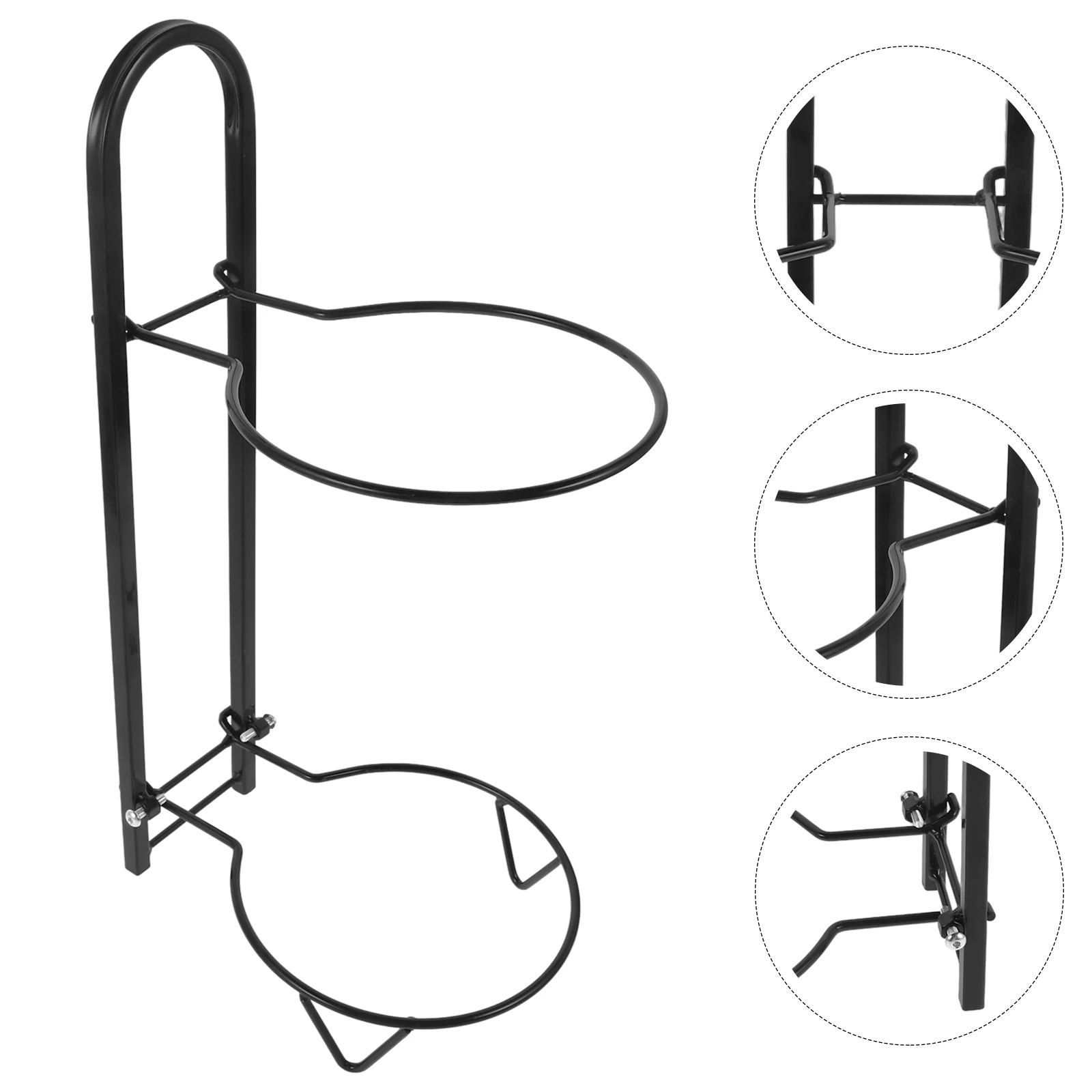 

1pcs Multifunctional Storage Wall Mounted Stand Durable Holder For Volleyball Soccer Gym Home Space Saving Easy Assembly Metal