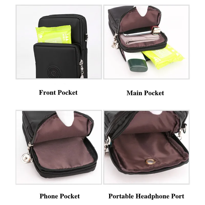 Mobile Phone Bag Women's Crossbody Oxford Fabric Small Bag Vertical Style Mini Wallet Wrist Bag view 4
