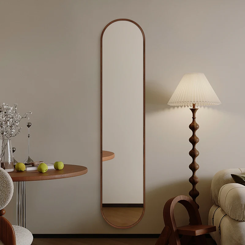 Household full-body mirror ultra-narrow small apartment wall