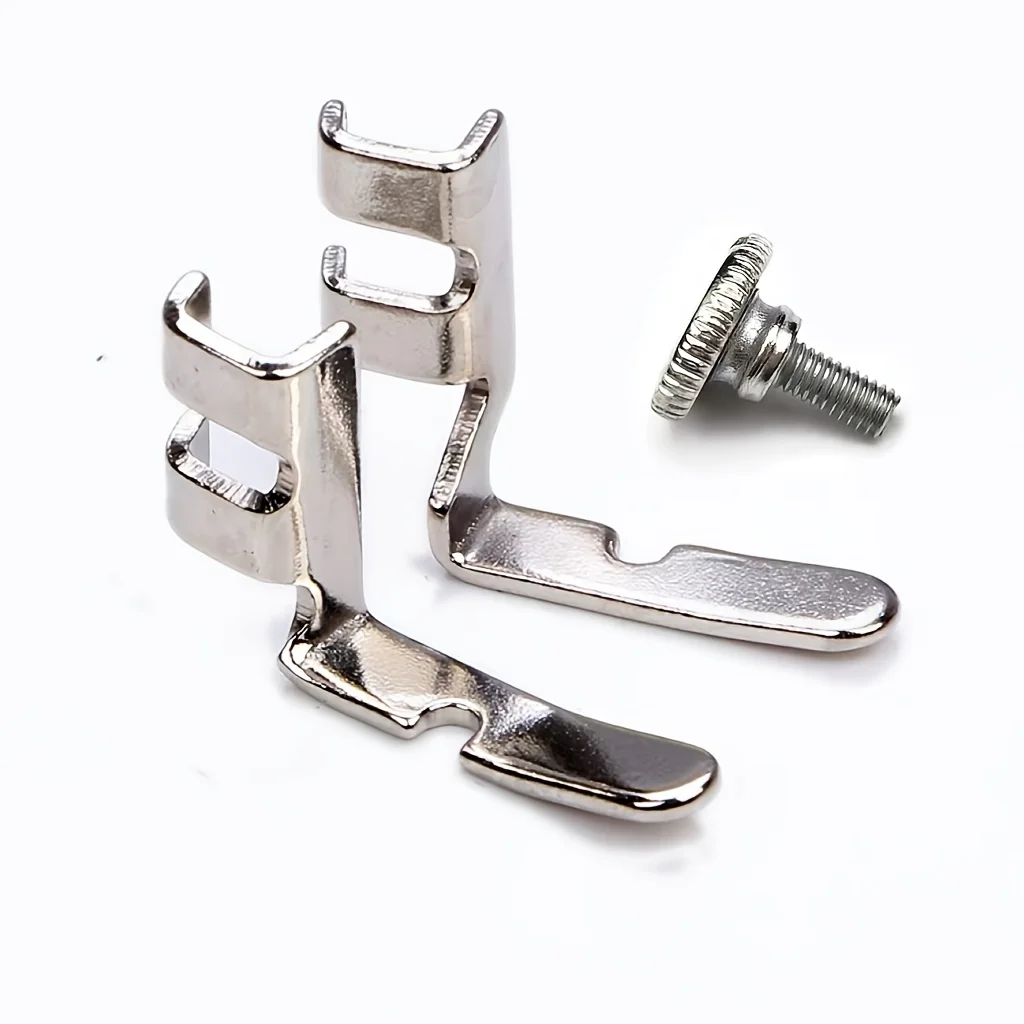 3Pcs Left Right Single‑Edge Presser Feet With Fixing Screws Zipper Foot For Household Sewing Machine Replacement Parts