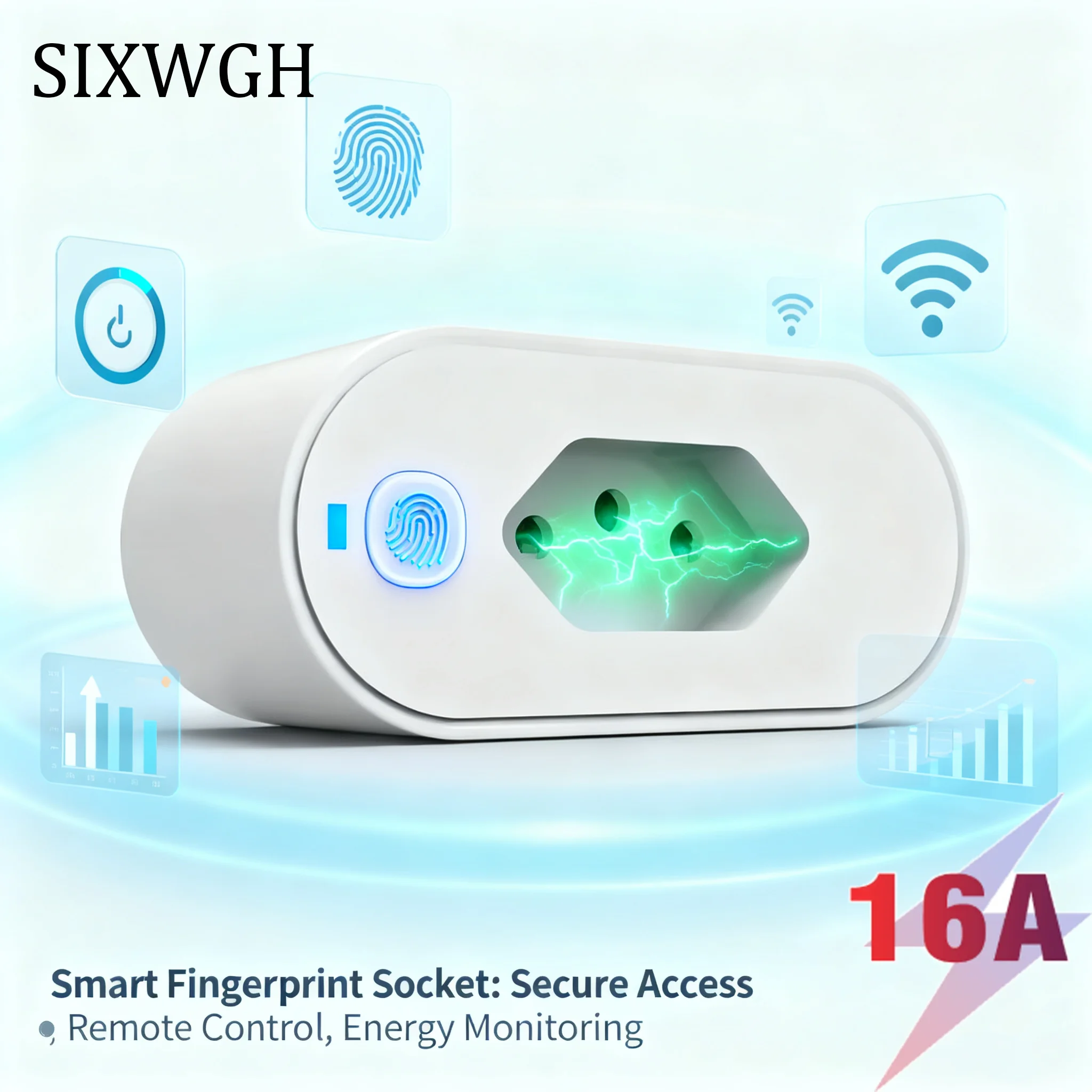 

Brazil 16A Power Monitoring Timing Smart Plug Socket Zigbee 3.0 Compatible Google Home Alexa Tuya ABS Material NFC Network