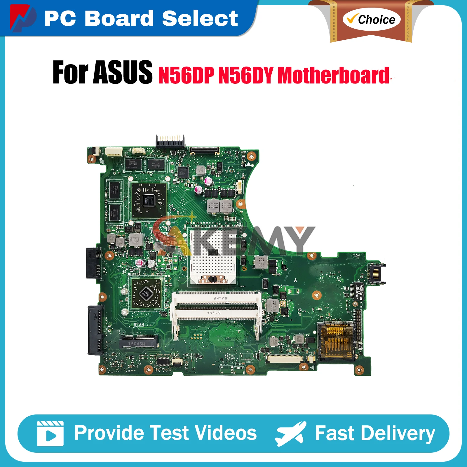 

Материнская плата N56DY для ноутбука ASUS N56DY N56D N56DP, материнская плата для ноутбука, этот товар в наличии, 100% тестирование, ОК, быстрая доставка