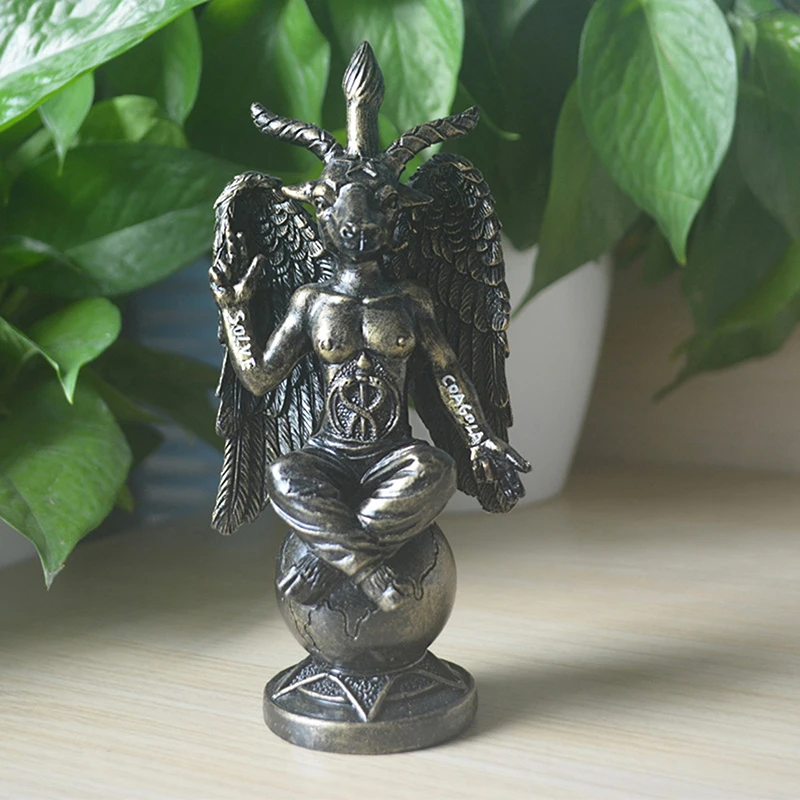 Baphomet Divine Goat Of Mendes Statue Church Of Satan Sabbatic Goat Idol Baphomet Resin Satanic Occultic The Horned God Goat