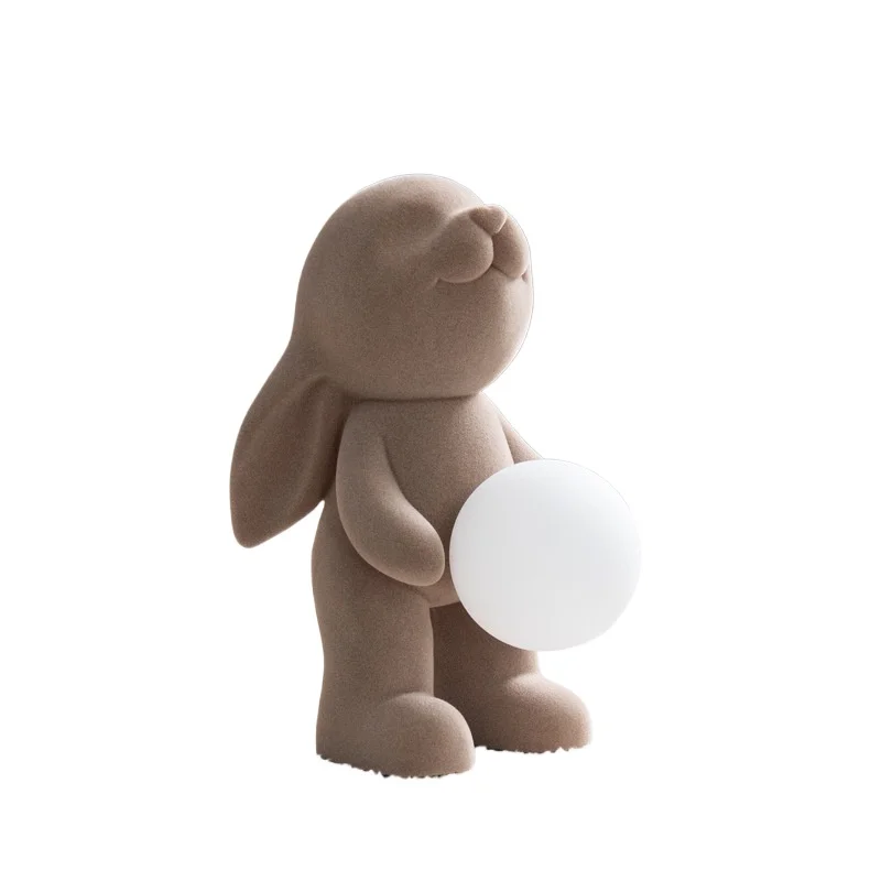 Animal Rabbit Night Light Children's Home Decoration LED Night Light Bedroom Bedhead Cartoon 3D Night Light