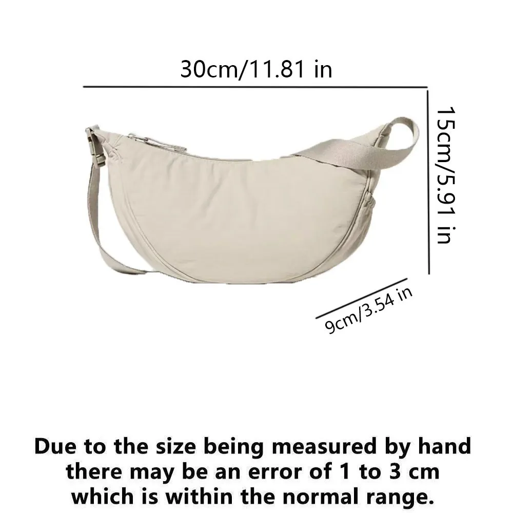 Umhängetasche für Damen, Trendige Dumpling-Tasche, Leichte Kleine Nylon-Schultertasche, Vielseitige Schultertasche – Detail 15