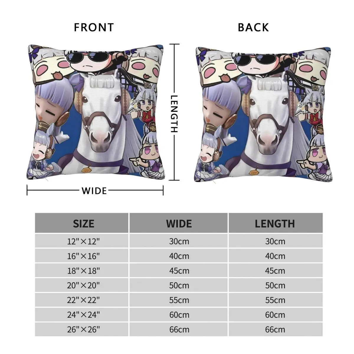 Pillow Cover Uma Musume Pretty Derby Pattern Cushion Cover Kawaii Pillow Case For Wedding Party Home Decor Pillowcases