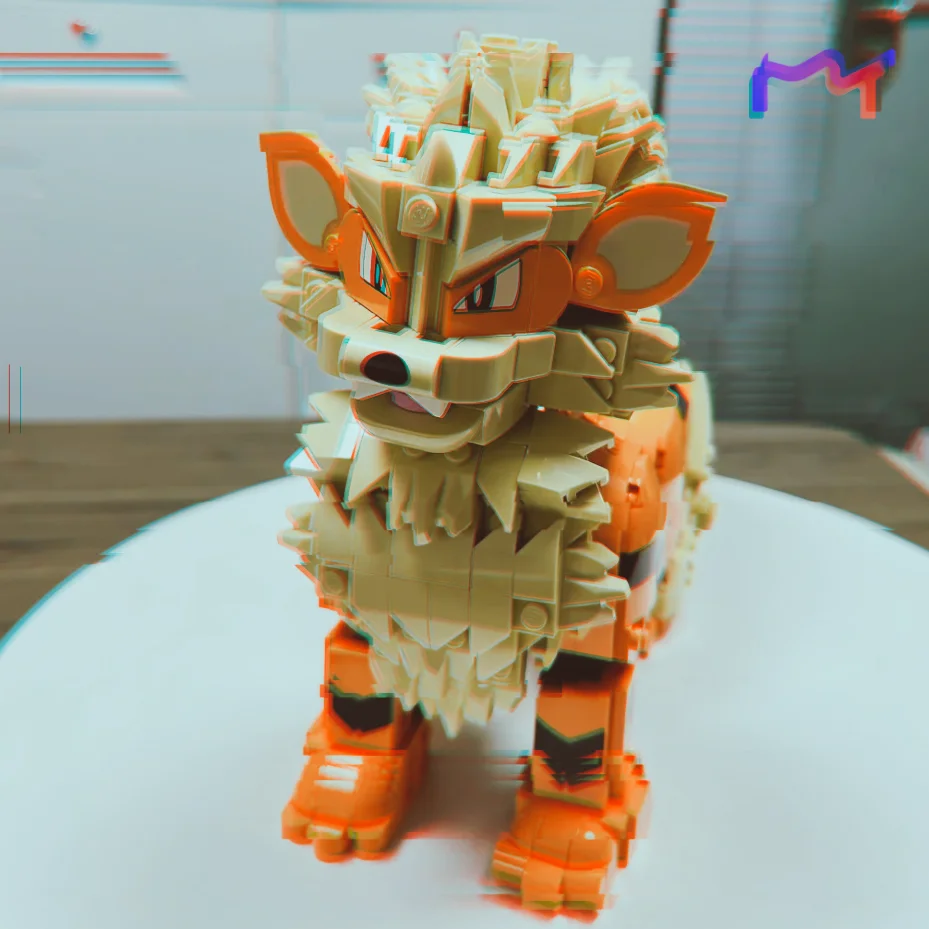 Christmas 1190pcs Monster Wind Dog Animal Elf Orange Hound Fire Puppy Building Blocks Puzzle Model Toys Birthday Ornament Gifts