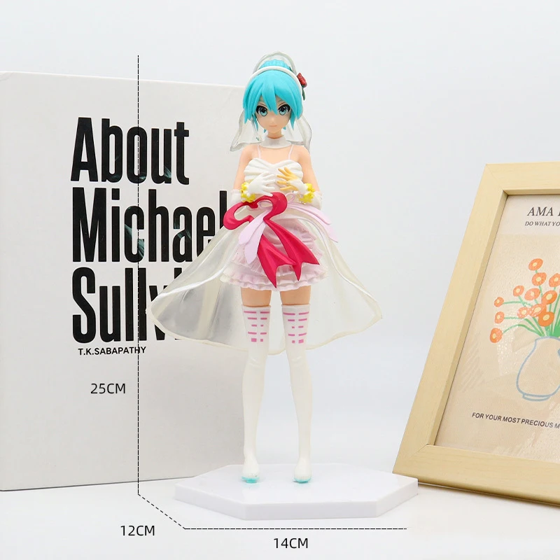 Figura DE ACCIÓN DE Hatsune Miku, modelo de regalo, coleccionables para niños figuritas, alrededor de 20cm, 1 pieza