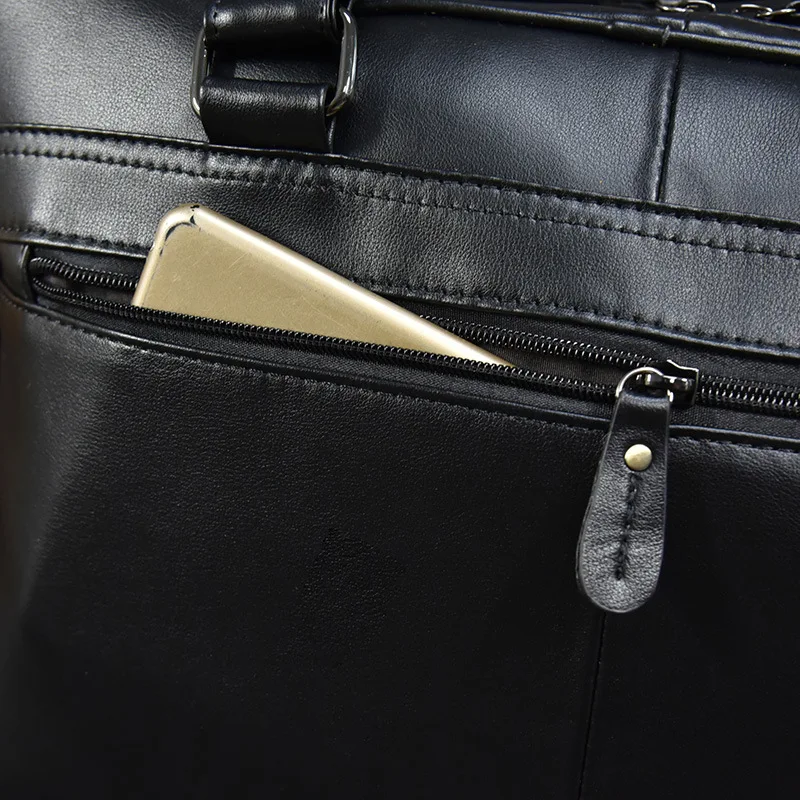 Business Multi-functional Briefcases Outdoor Shoulder Man Simple Briefcases Leisure Leather Bags Портфель MHGWB