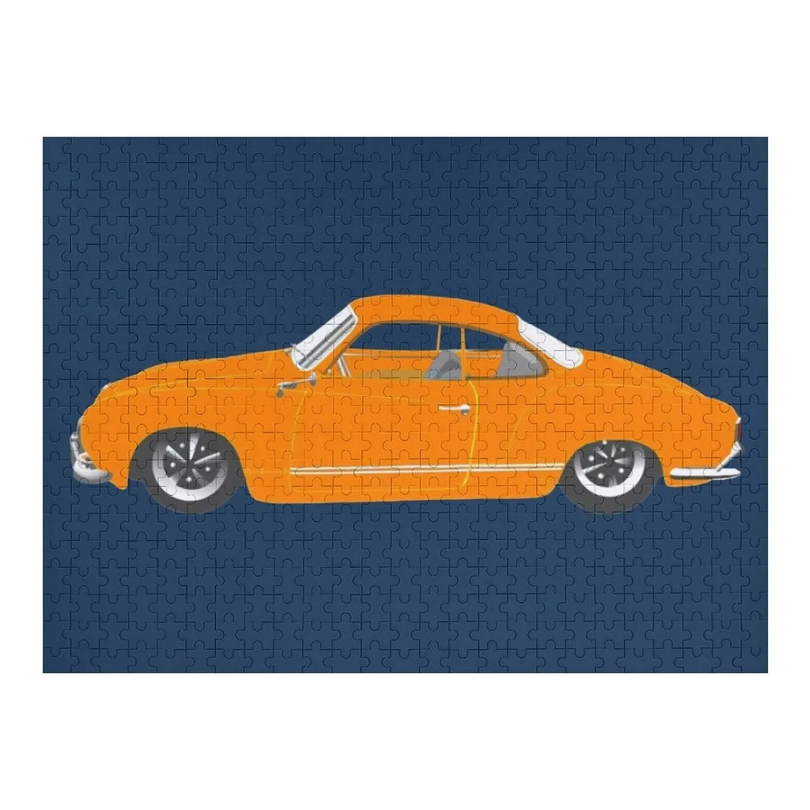 Пазл Orange Karmann Ghia, Classic T, хорошая идея, индивидуальный детский подарок, деревянный пазл с именем