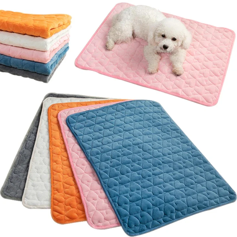 Washable Pet Sleeping Bed Mat for Small Medium Dogs Thicken Warm Pet Mat Dog Bed Teddy Corgi Pets Sleeping Mat Dog Accessories