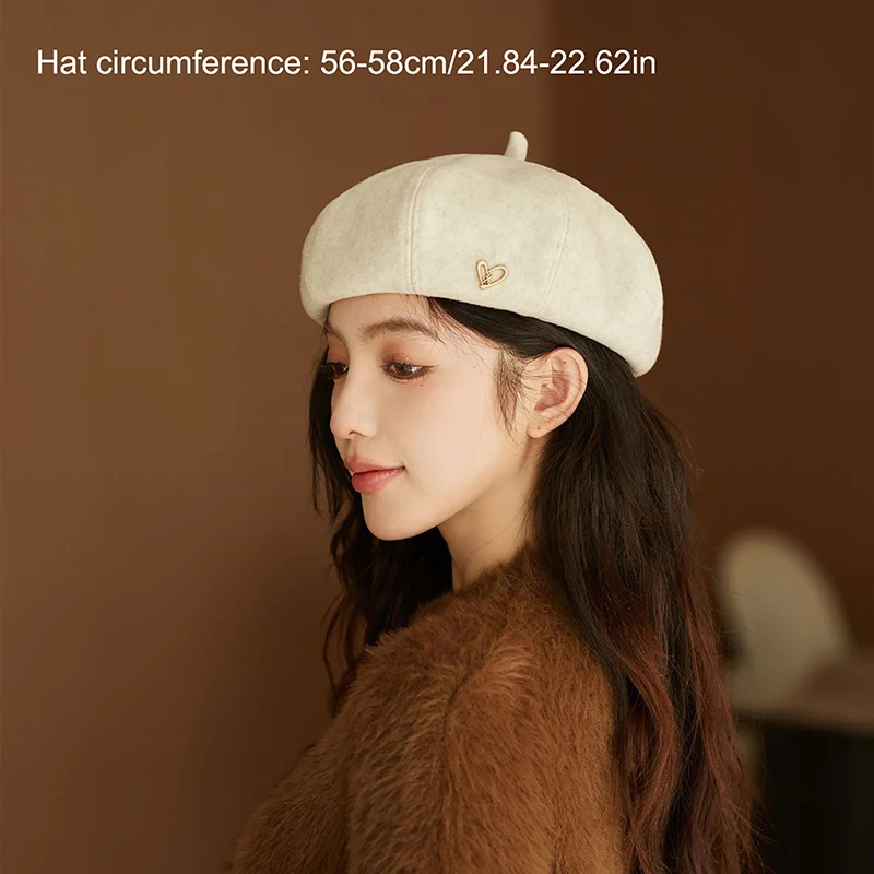 Cotton Women Berets Winter Hats Vintage French Plaid Top Cap Painter Hat Autumn Winter Street Octagonal Beret Caps