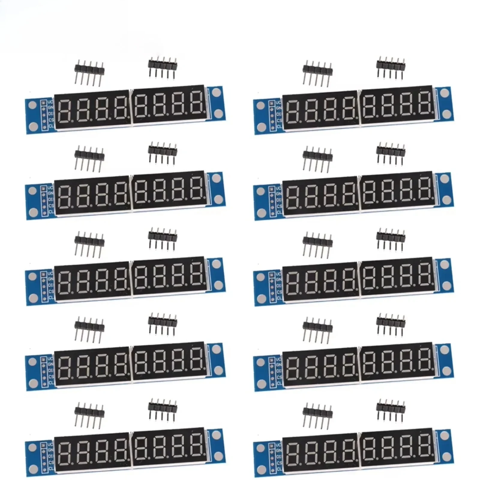 MAX7219 8-Digit 7-Segment LED Display Module 5V Red Microcontroller Compatible Digital Tube Board for DIY RC Robot Car