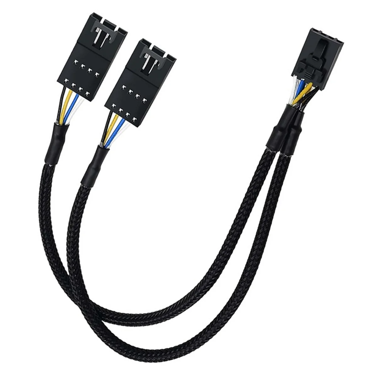 BABQ RGB Splitter para Corsair RGB HUB, núcleo de nodo de iluminación y ICUE Commander CORE XT Cable de extensión de ventilador macho a hembra de 4 pines