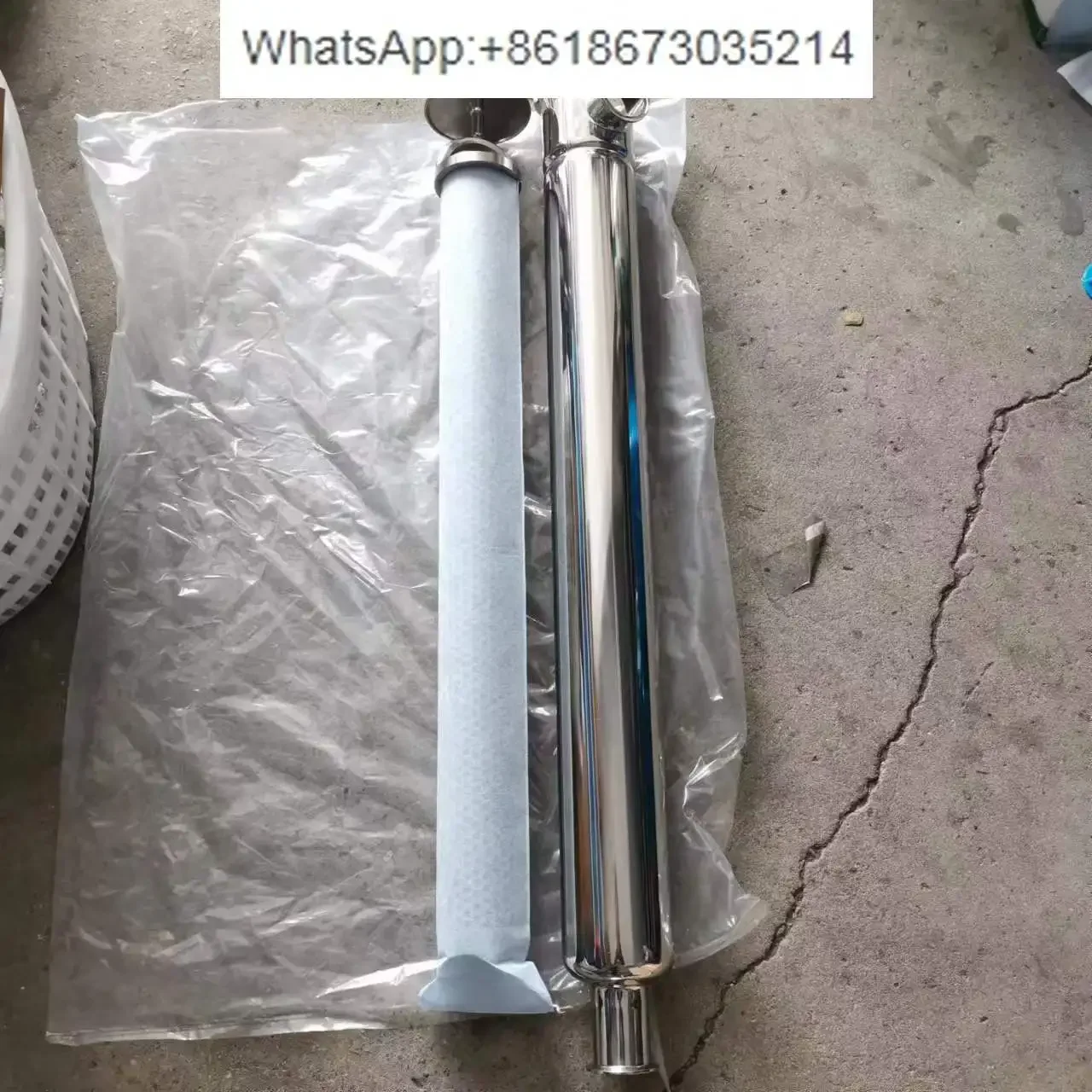 

Rotary milking machine filter Cow milking parlor Stainless steel 102 Pipe filter paper 851X124