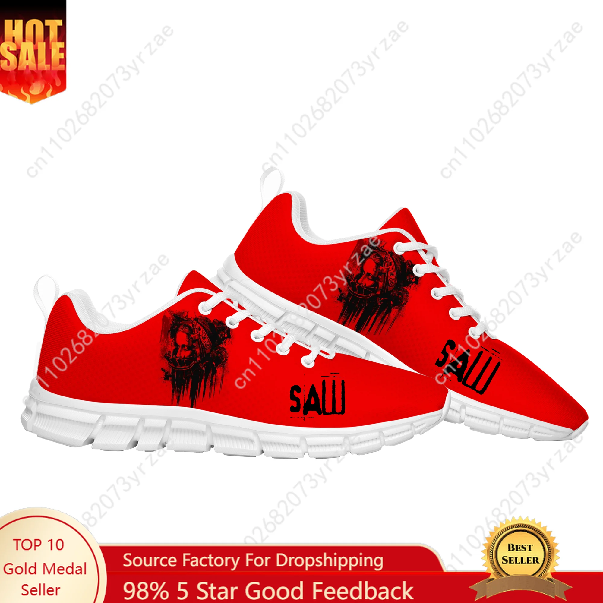 

Кроссовки Saw, мужские и женские подростковые дышащие легкие спортивные туфли высокого качества, модный узор с текстом, повседневная обувь на заказ