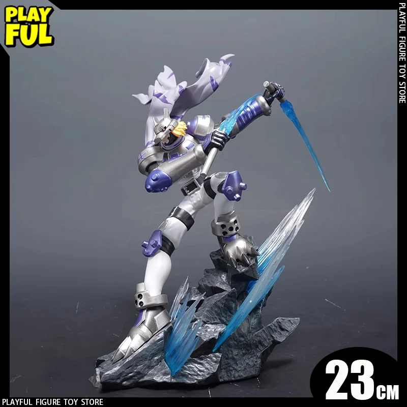 

New In Stock Gk Digimon Frontier Anime Figure 23cm Wolfmon Anime Figure Digimon 04 Beowolfmon Acttion Figure Doll Toys Kids Gift