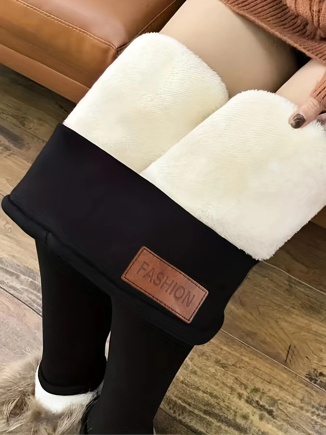 Stylish Warm: Women's Warm High-waisted Leggings Are Elastic And Comfortable