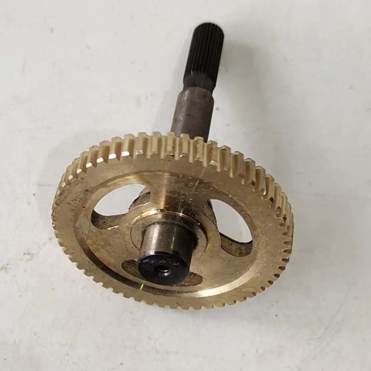 BS2470-7D Copper Gear Spline Shaft for Turbine Motor 55/60 Teeth Garage Door Opener Accessories Compatible with BS2480-8D