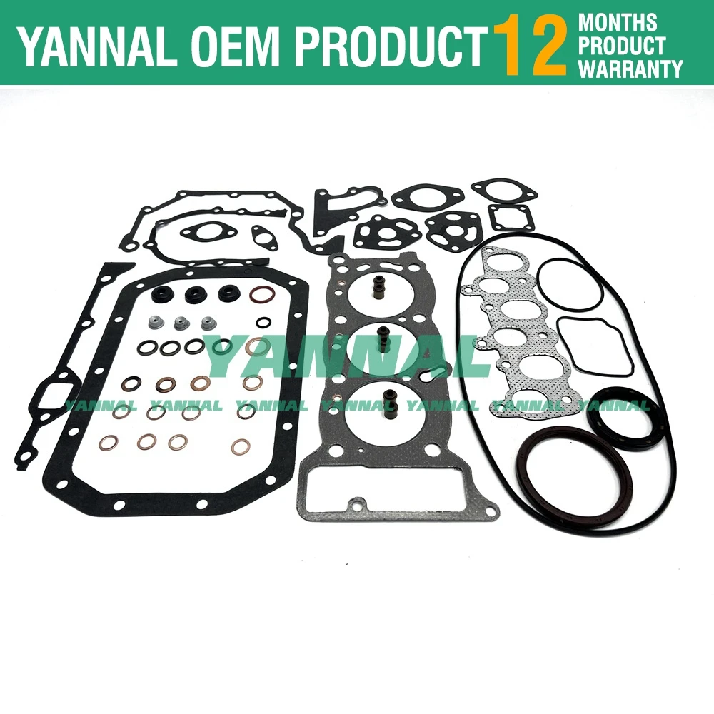 3KC1 Full overhaul gasket kit For Isuzu engine SUMITOMO S85UX S100F2 excavator