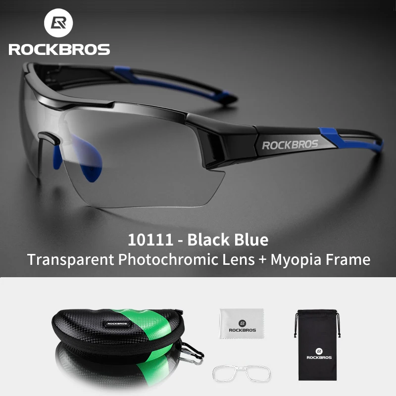 ROCKBROS kolarstwo fotochromowe okulary UV400 okulary przeciwsłoneczne lekkie okulary rowerowe mężczyźni kobiety okulary sportowe na świeżym powietrzu