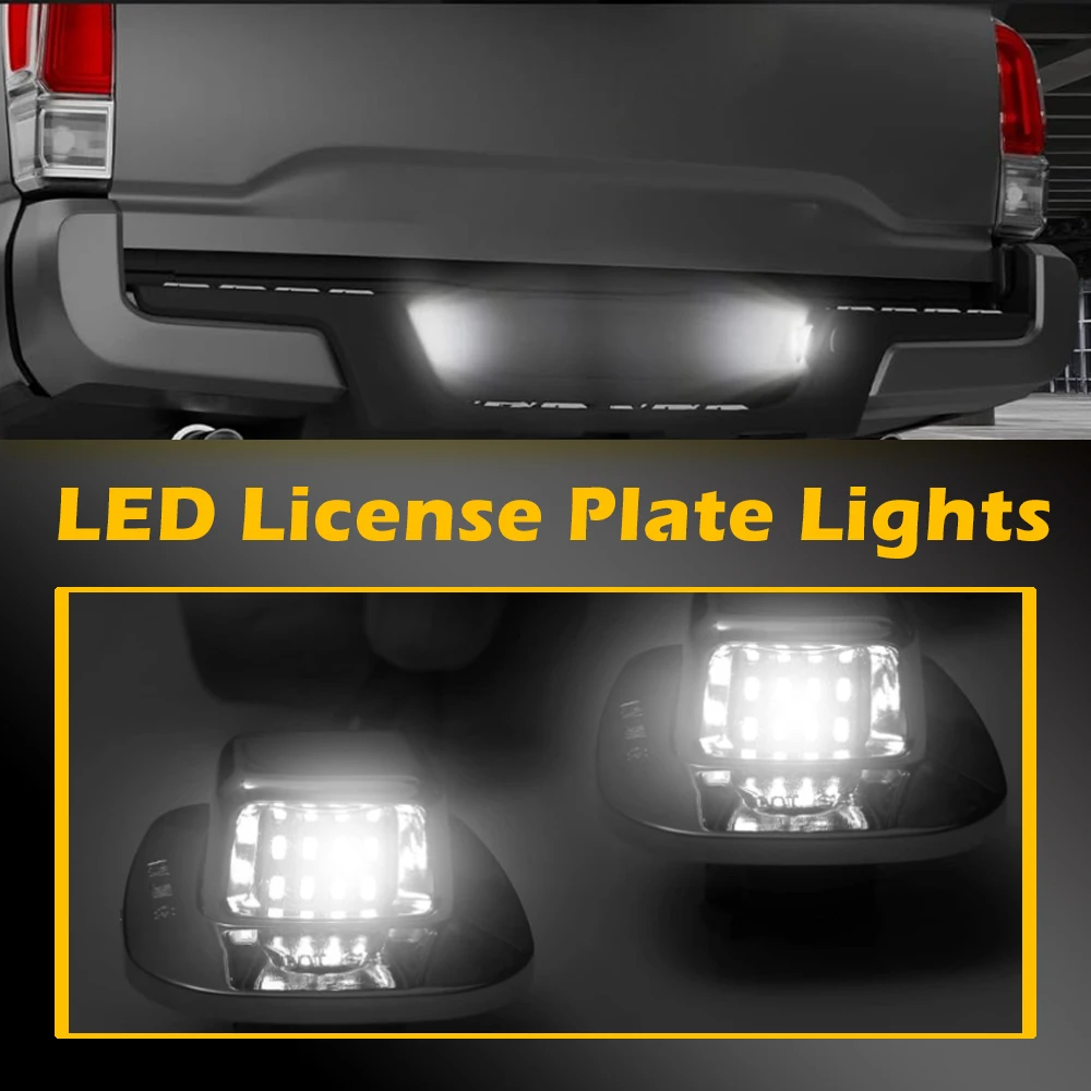 12-24V 2Pcs Car LED License Number Plate Lights 12 LED  for Chevy GMC Chevy Suburban  Car Accessories