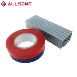 ALLSOME Plant Branch Hand Tying Machine Flower Vegetable Garden Tapetool Tapener Gardening Tapes + Staples HT1625+