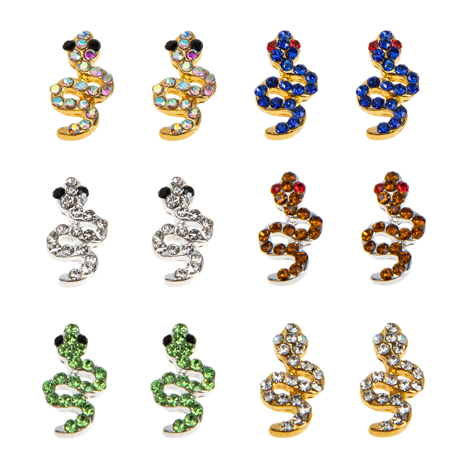 

12 Pcs Rhinestones Drill Manicure Decor Gems Nail 3d Charms Elegant Stylish Use Artificial Natural Nails