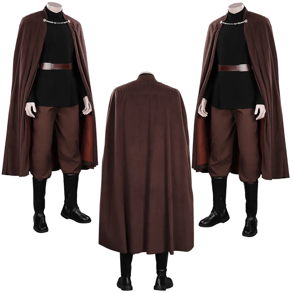 Dooku Cosplay Fantasy Costume Movie Space Battle Superhero Disguise Outfits Cloak Belt  Male Adult Men Halloween Party Suits