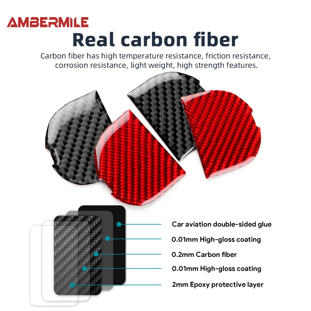 Car Door Bowl Panel for Mini Cooper S F65 F66 F67 2024 2025 Accessories Real Soft Carbon Fiber Sticker Trim Decal Styling