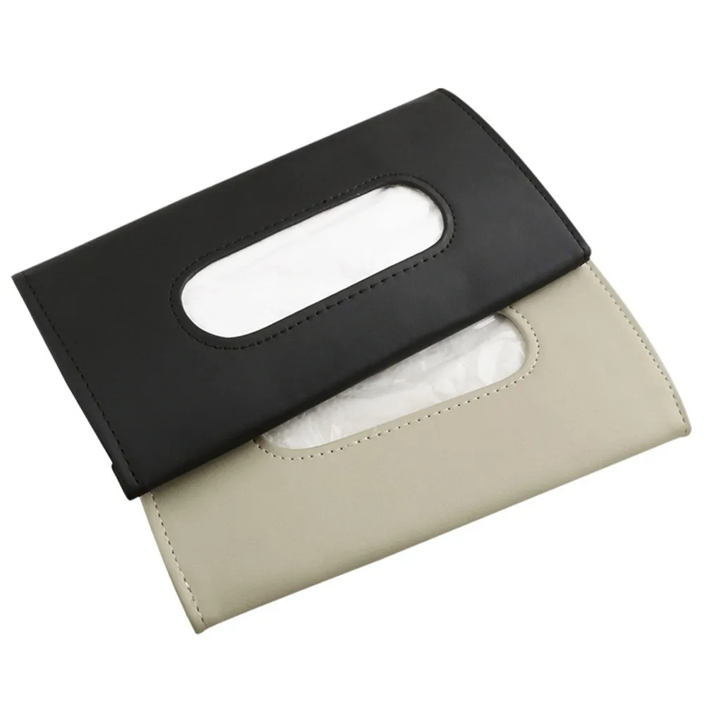 

Комплект из 2 прочных автомобильных держателей для салфеток на козырек, подвесной чехол для салфеток для защиты от солнца, легко чистится, органайзер для салона автомобиля