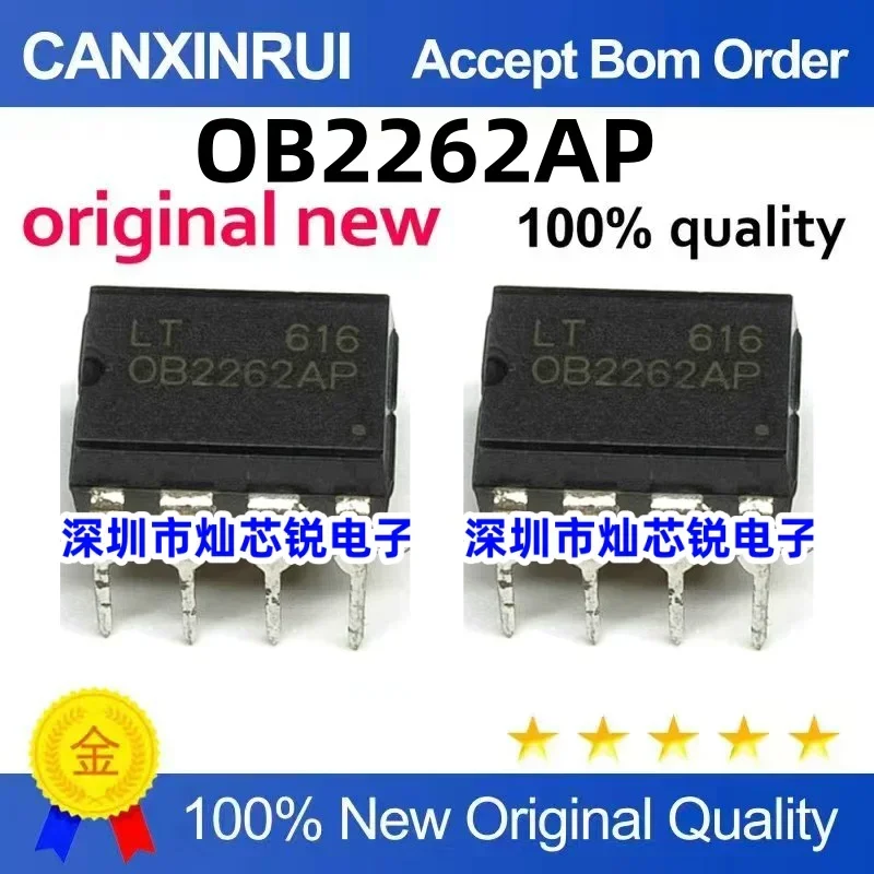 

(5-100 pieces) Brand new original OB2262AP 0B2262AP2262 DIP-8 power management chip IC