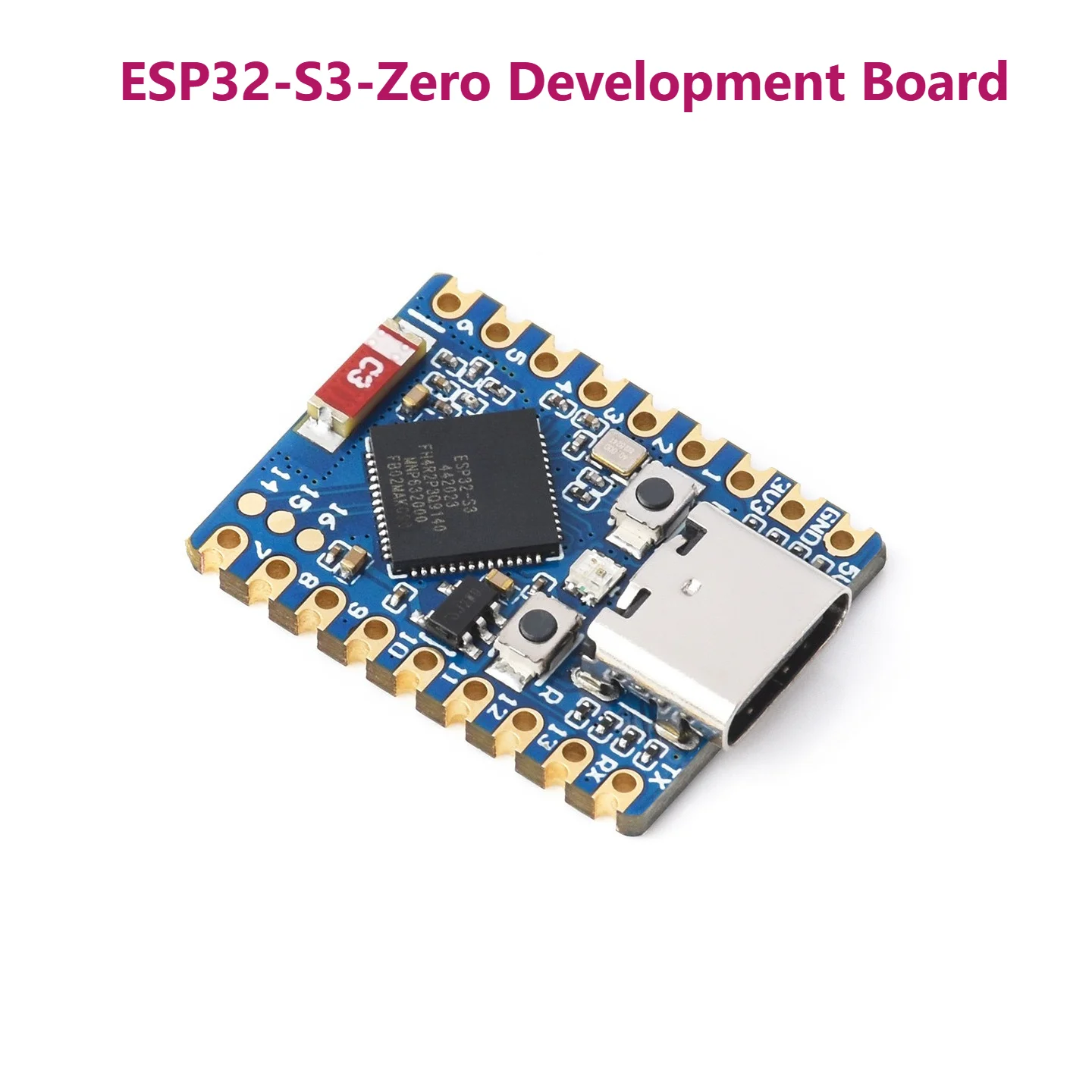 ESP32-S3 SuperMini Development Board Dual-Core 240MHz WiFi Bluetooth 5 4MB Flash Ultra-Small Castellated Module SMD for IoT