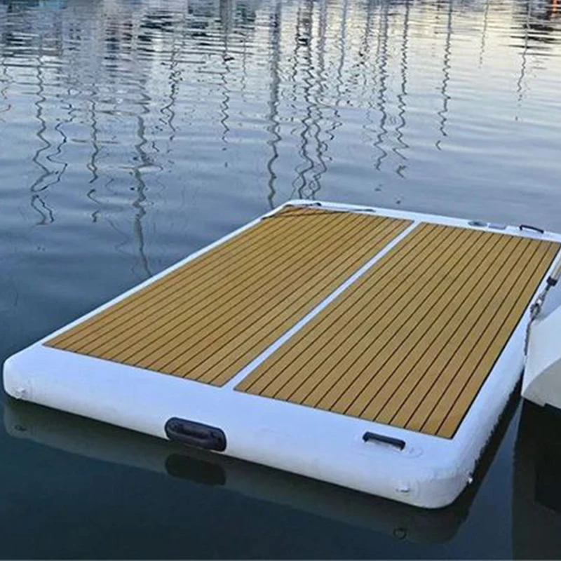 Water inflatable bed offshore fishing fishing floating platform inflatable floating row inflatable wire drawing air cushion