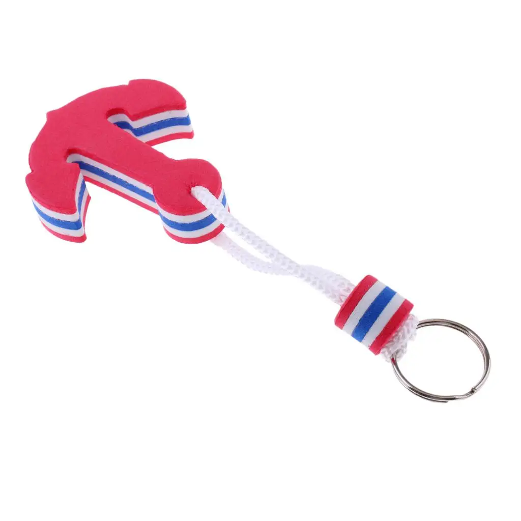 Marine Floating Key Chain EVA Foam Bright Color Anchor Shape for Boat Sailing Nautical Accessories - view 5