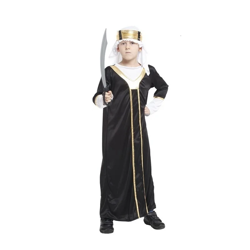 

New Halloween Middle East Middle Arab Prince Arabian costume for children carnival party cosplay clothes overalls children's