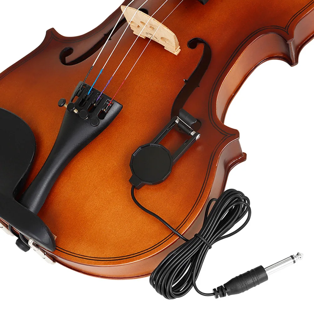 ثقب الحرة كليب على الكمان لاقط بيزو الاتصال ميكروفون لاقط للكمان الصوتي مكبر صوت ملحق التقاطات محول الطاقة