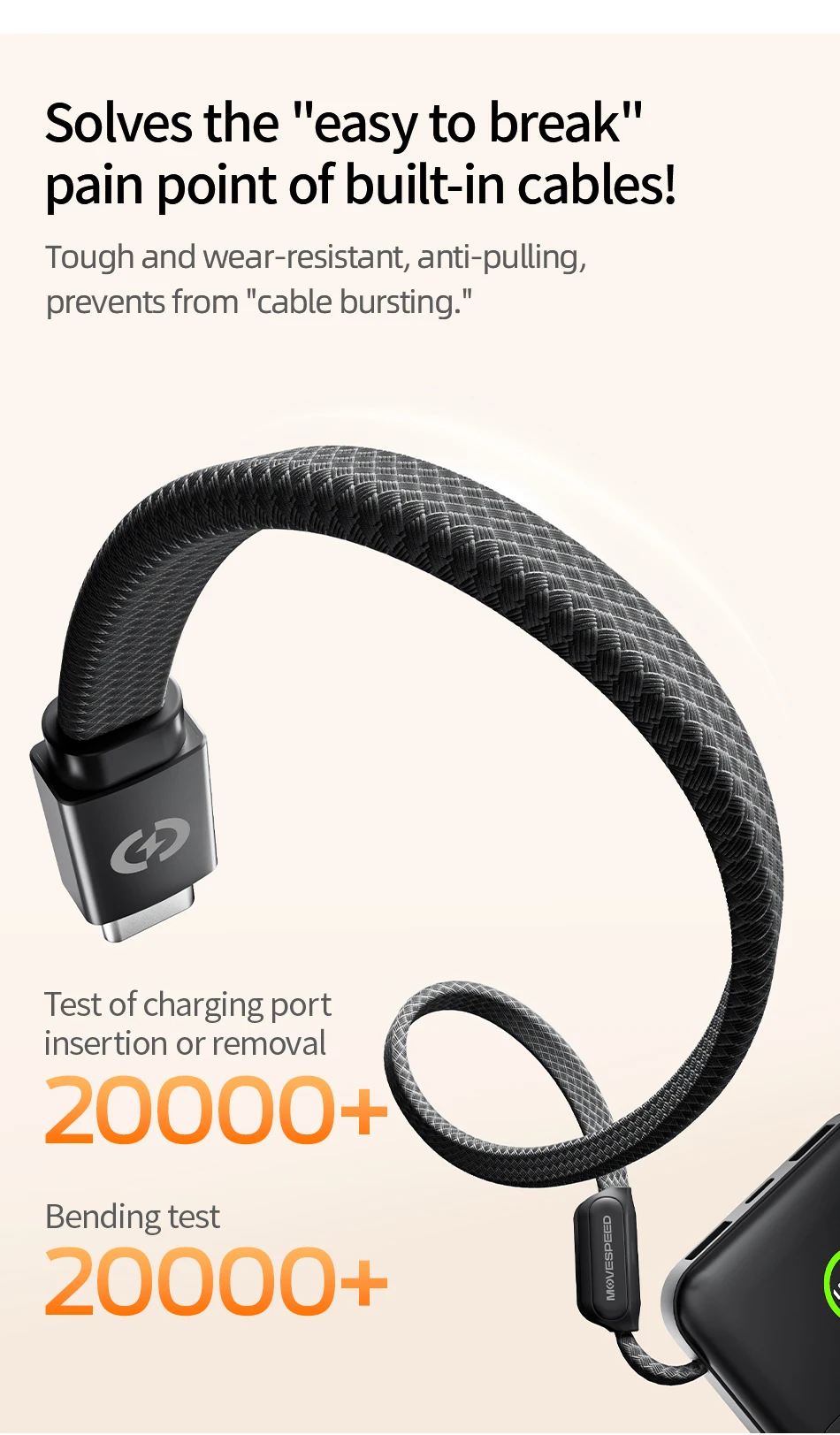 【CCC】MOVESPEED P20 Power Bank 20000 mAh Externer Ladegerät 35 W PD Powerbank mit schnellem Laden, LFP-Akku für iPhone Xiaomi Samsung – Detail 8