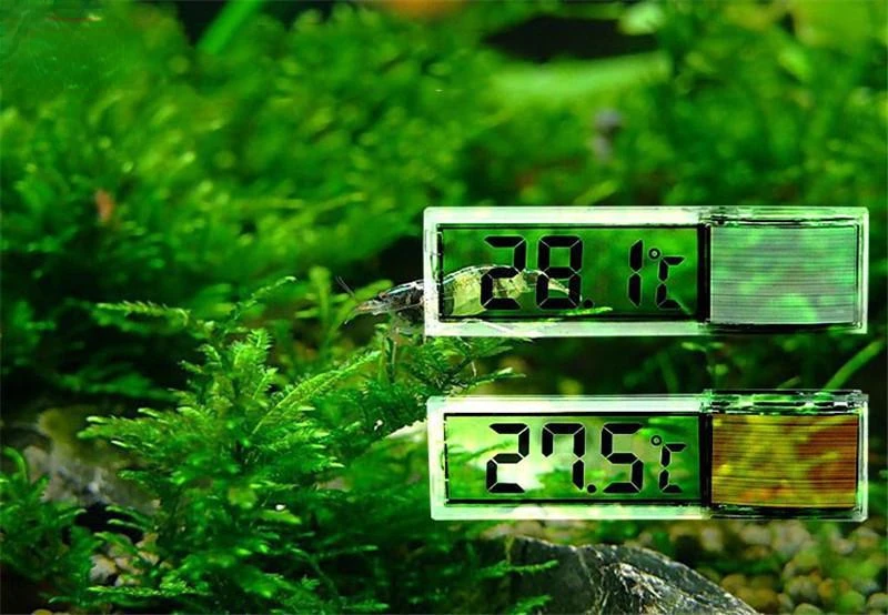1pcs Aquarium Thermometer Electronic LCD Digital Fish Tank Temperature Measurement Fish Tank Temp Meter Aquarium Accessories