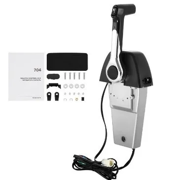 Boat Mount Throttle Control 704-48205-P1 Vertical Single Grip Outboard Motor Control Box With Trim/Tilt Lift Switch