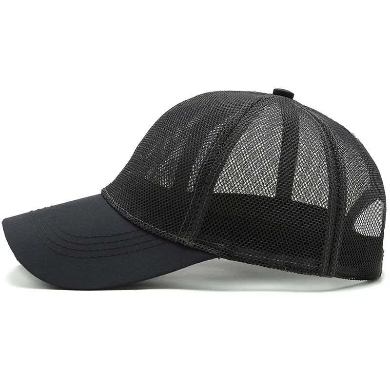 Summer Breathable New Men Big Size Mesh Casual Baseball Cap Sun Visor Hat Adjustable