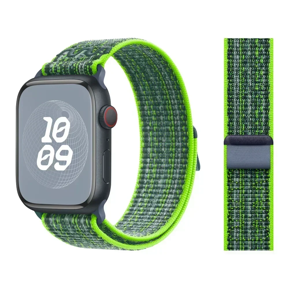 Armbänder für Apple Watch Band 45 mm 46 mm 42 mm 49 mm 44 mm für Nike Nylon Sport Loop Armband Correa iWatch 10 9 8 7 6 5 4 SE Ultra 2 – Detail 18