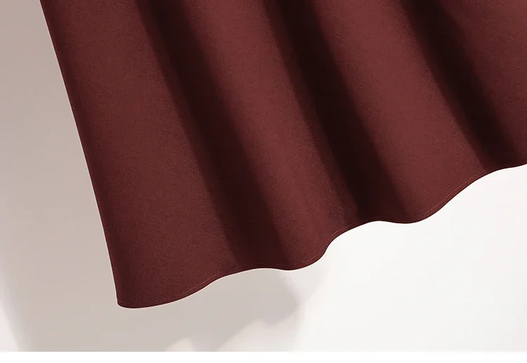 Koreanischer Stil Einfarbiger Hochtaillierter Elastischer Rock für Damen A-Linie 2026 Frühling Herbst Neu Elegant Vielseitig Alltagsrock – Detail 38