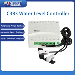 XKC-C383 Automatic Water Pumping Drainage Liquid Level Controller,AC110v-220v/DC12v-24v Optional Water Level Sensors Controllers