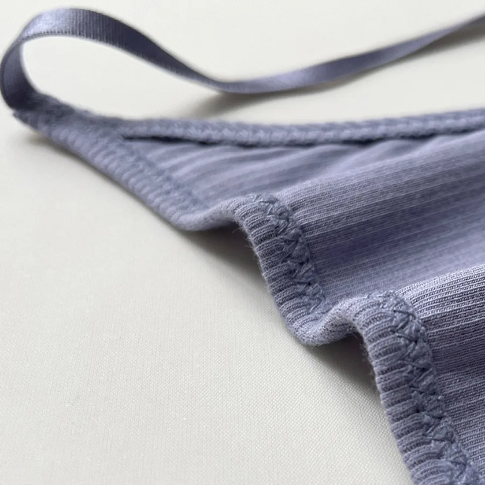 Doce alça fina t-back tangas cuecas de algodão virilha sem costura calcinha lingerie cintura baixa t calças femininas